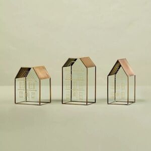 Decorative Glass & Brass Houses